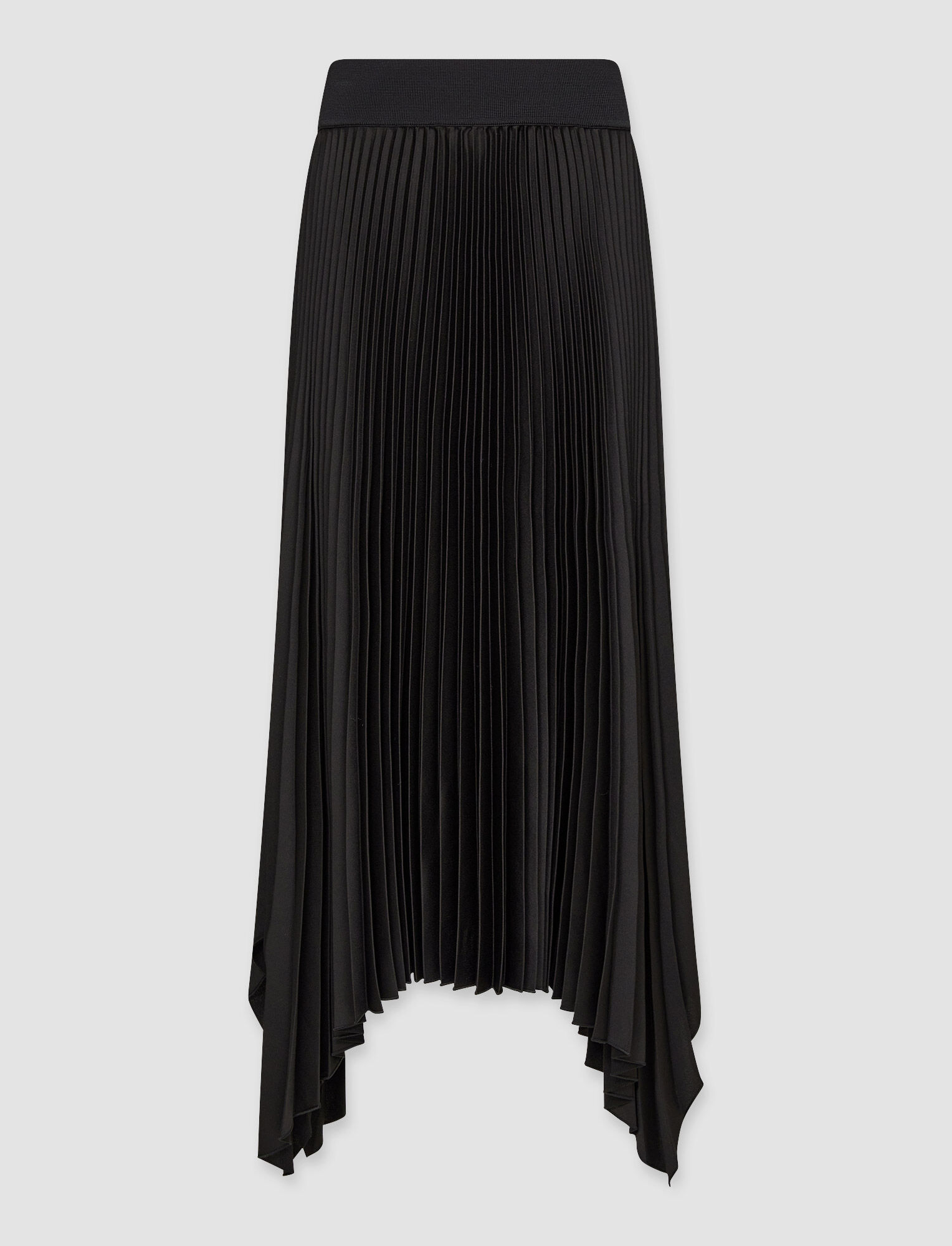 Joseph, Knit Weave Plisse Ade Skirt – Shorter Length, in Black